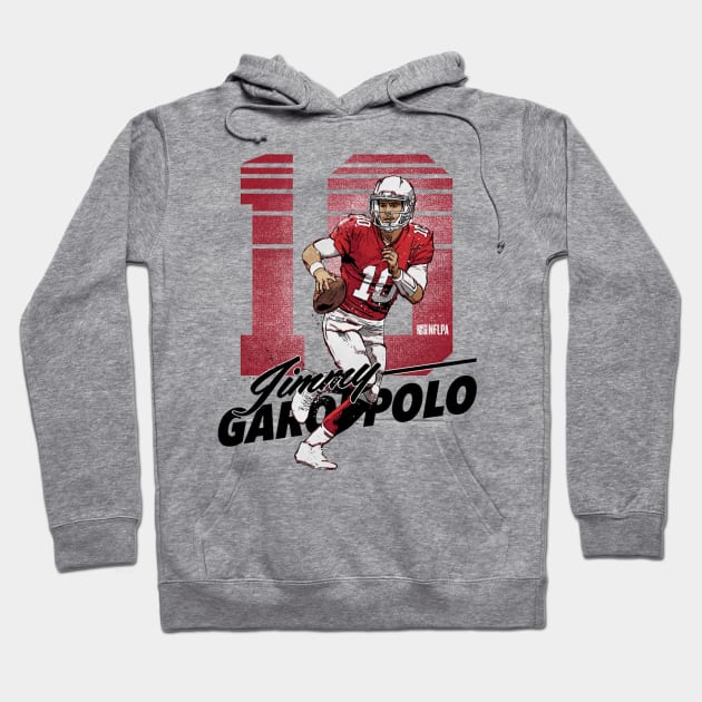 Jimmy Garoppolo San Francisco Retro Hoodie by MASTER_SHAOLIN